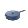 Sauteuse inox Cookut La Merveilleuse 28 cm – Bleu Myrtille  | Sans nickel, 4,5 L, tous feux + four 