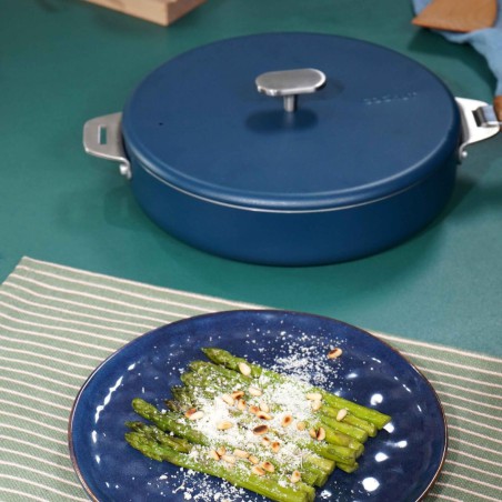 Couvercle 24 cm La Merveilleuse – Cookut – Bleu Myrtille | Pour poêle inox sans nickel