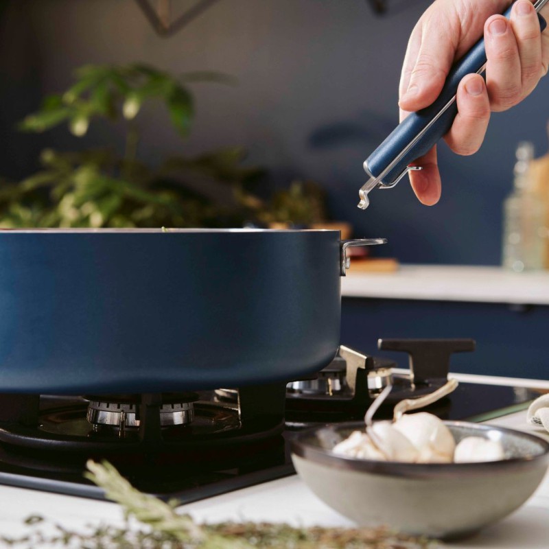 Poignée amovible Cookut – inox – Bleu Myrtille | Pour casseroles & poêles La Merveilleuse