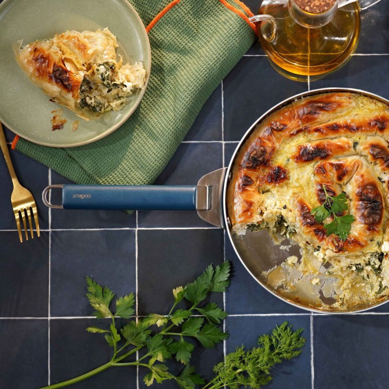 Poignée amovible Cookut – inox – Bleu Myrtille | Pour casseroles & poêles La Merveilleuse