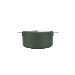 La Merveilleuse Cookut – Casserole inox sans nickel 20 cm – Vert Fougére | 3L, tous feux + four