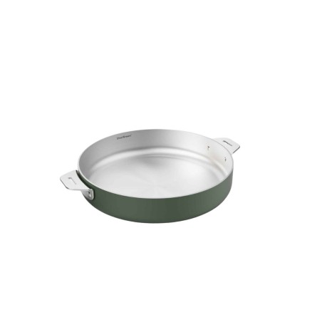 Poêle inox Cookut La Merveilleuse 24 cm – Vert Fougére | Sans nickel, tous feux, 2 L 