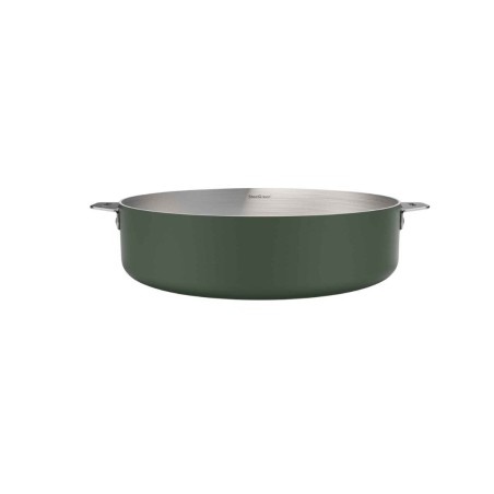 Sauteuse inox Cookut La Merveilleuse 28 cm – Vert Fougére  | Sans nickel, 4,5 L, tous feux + four 