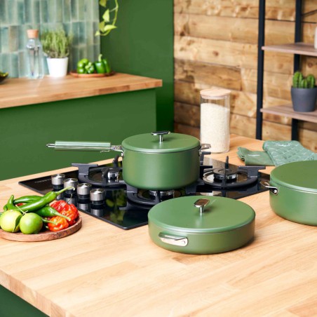Couvercle 20 cm La Merveilleuse – Cookut – Vert Fougére | Pour casserole inox sans nickel