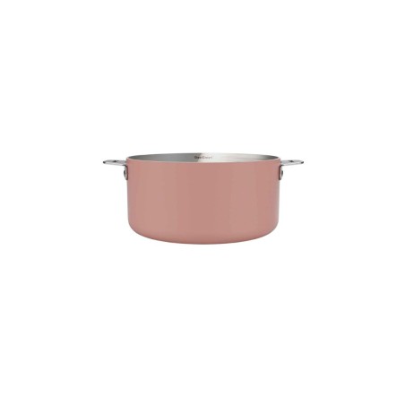 La Merveilleuse Cookut – Casserole inox sans nickel 20 cm – Rose Guimauve | 3L, tous feux + four