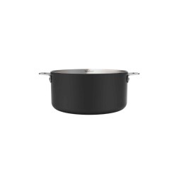 La Merveilleuse Cookut – Casserole inox sans nickel 20 cm – Noir Graphite | 3L, tous feux + four