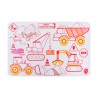 Mini Coloriage Réutilisable Super Construction – Set de table en silicone SuperPetit