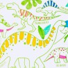 Mini Coloriage Réutilisable Dino – Set de table en silicone SuperPetit