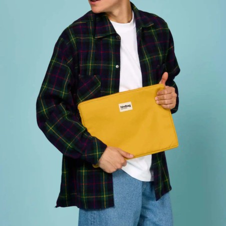 Housse de protection pour ordinateur en coton bio GOTS – 13" et 15"