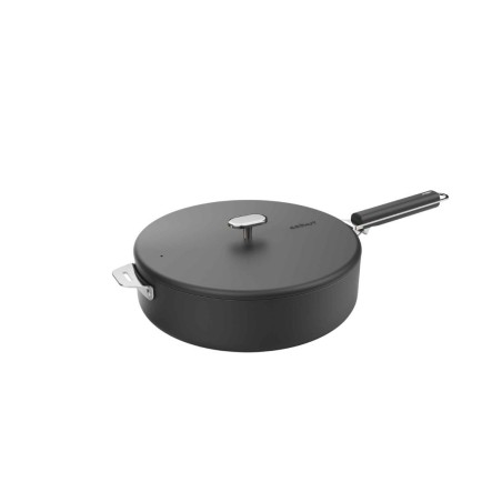 Poignée amovible Cookut – inox – Noir Graphite | Pour casseroles & poêles La Merveilleuse