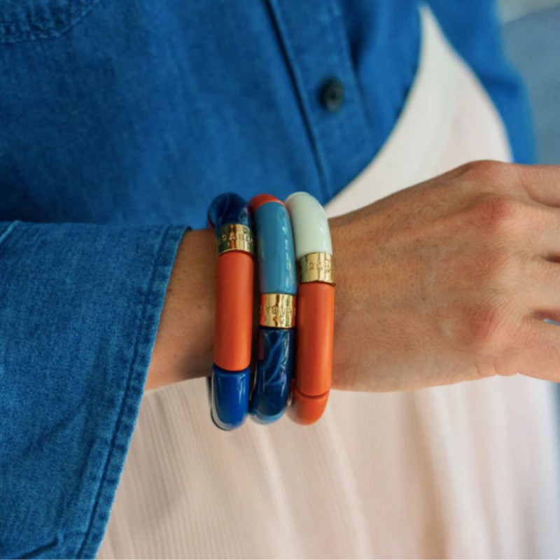 Bracelet Pipoca – Bijou résine ou acrylique & acier doré à l\'or fin – Parabaya