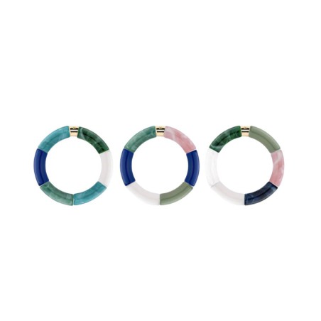 Bracelet Pipoca – Bijou résine ou acrylique & acier doré à l'or fin – Parabaya | Lucie in the R