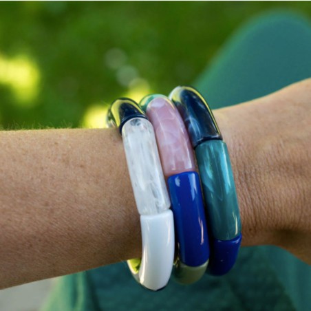 Bracelet Pipoca – Bijou résine ou acrylique & acier doré à l'or fin – Parabaya | Lucie in the R