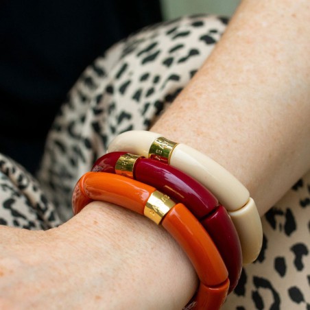 Bracelet Pipoca – Bijou résine ou acrylique & acier doré à l'or fin – Parabaya | Lucie in the R