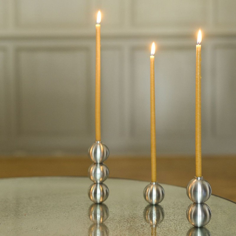 Bougeoir Sphère - Inox