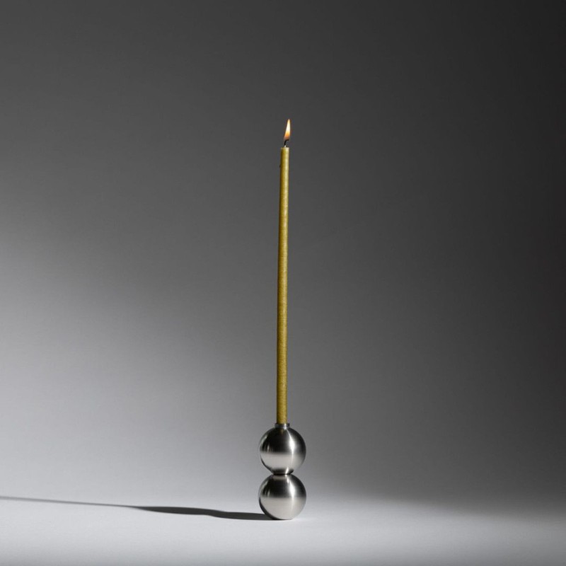 Bougeoir Sphère - Inox