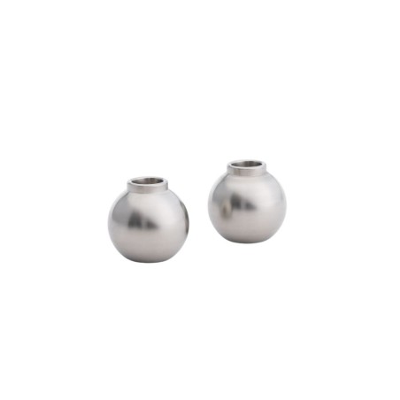 Duo Bougeoirs Gemmes Inox – Bougeoirs empilables pour bougies fines | Maison Pechavy