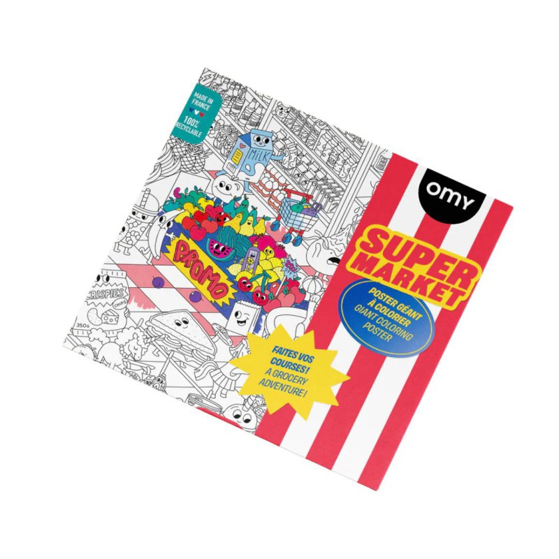 Poster Géant – OMY (70 × 100 cm) | Poster à colorier XXL