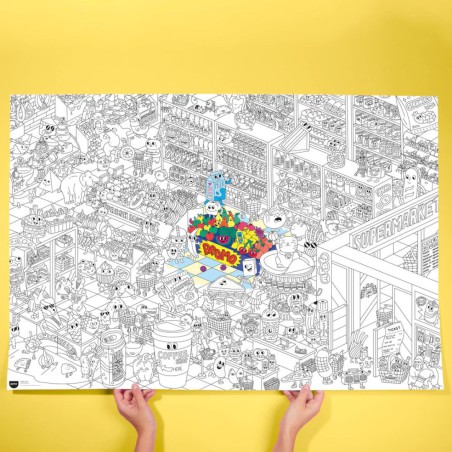 Poster Géant – OMY (70 × 100 cm) | Poster à colorier XXL