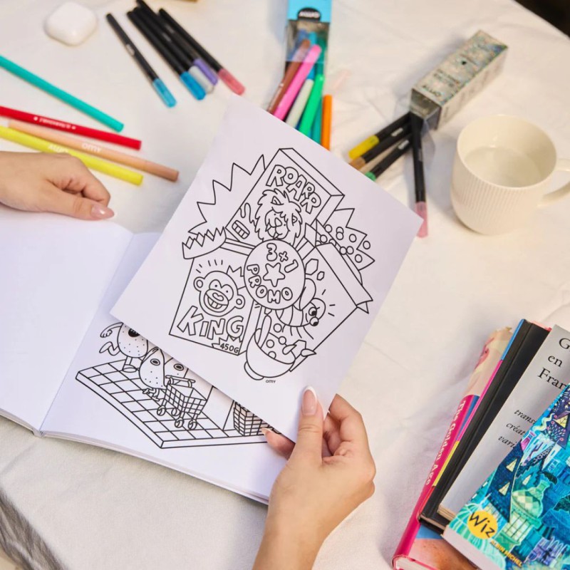 Livre à colorier Cozy Art – OMY | moments cocooning & créatif