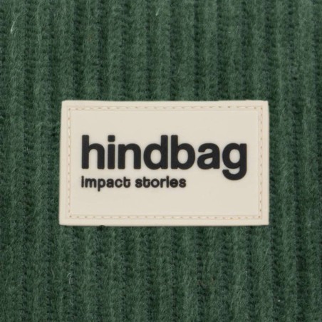 Sac à main Margault velours vert forêt – Hindbag, velours côtelé bio & design structuré