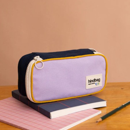 Trousse Max Tricolore Lilas – Trousse enfant & ado | Hindbag