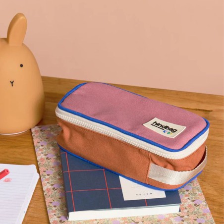Trousse Max Tricolore Rose Blush – Trousse enfant & ado | Hindbag