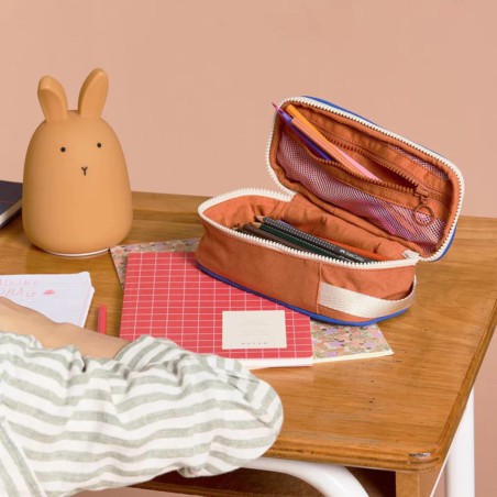 Trousse Max Tricolore Rose Blush – Trousse enfant & ado | Hindbag