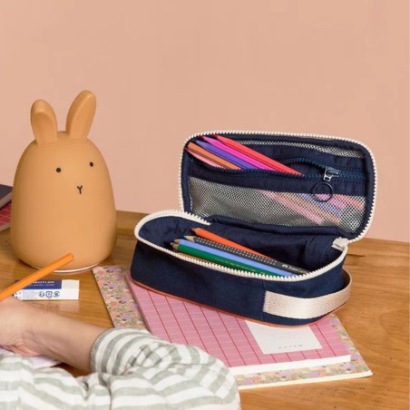 Trousse Max Tricolore Sauge – Trousse enfant & ado | Hindbag
