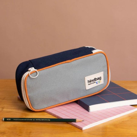 Trousse Max Tricolore Sauge – Trousse enfant & ado | Hindbag