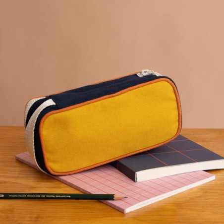 Trousse Max Tricolore Sauge – Trousse enfant & ado | Hindbag