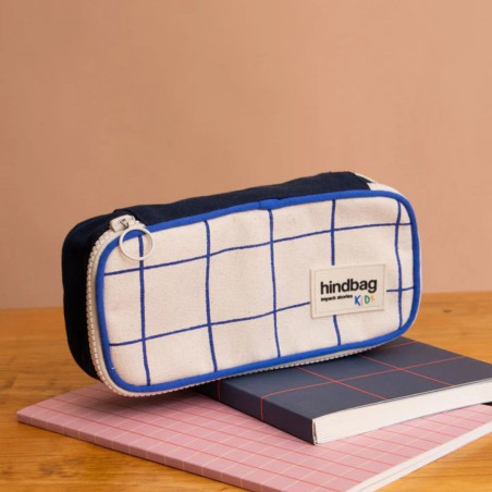 Trousse Max Tricolore Carreaux – Trousse enfant & ado | Hindbag