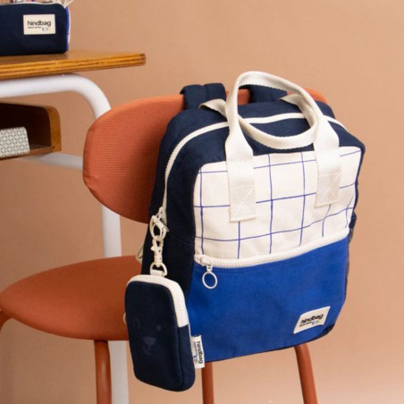 Sac à dos Arthur Tricolore Carreaux– Sac scolaire & lifestyle | Hindbag