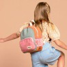 Sac à dos Romy Tricolore Sauge Rose Blush – Sac scolaire & lifestyle | Hindbag