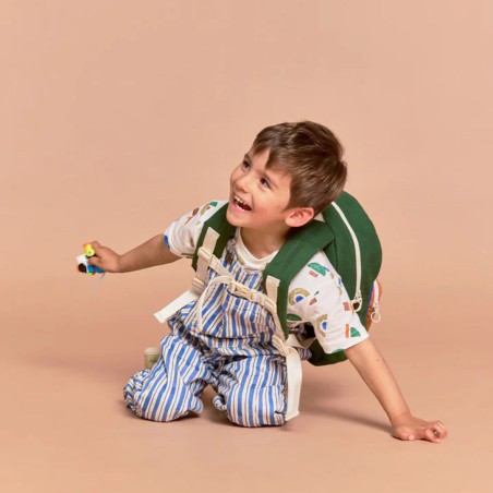 Sac à dos Romy Tricolore Bleu électrique Sienne – Sac scolaire & lifestyle | Hindbag