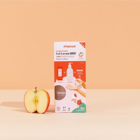 Gel lavant kids 2-en-1 Pomme du verger poudre à diluer 25g - Pimpant