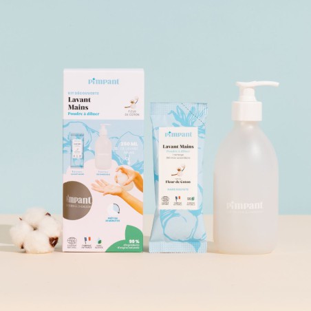 Lavant mains Fleur de coton poudre à diluer 25g - Pimpant