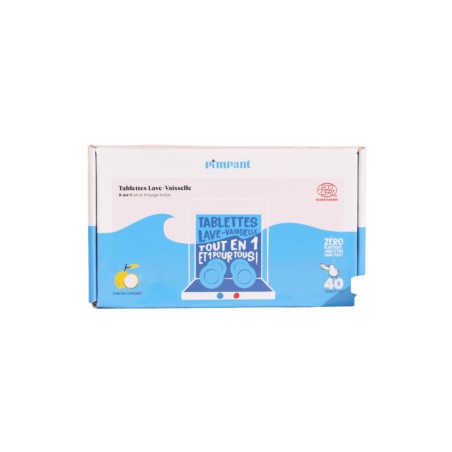 Tablettes lave-vaisselle sans film x 40 - Pimpant