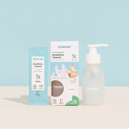 Kit dentifrice naturel menthe Pimpant rechargeable | Lucie in the R