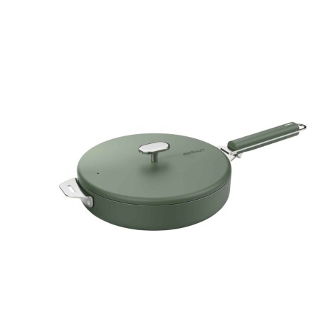 Poêle inox “La Merveilleuse” 28 cm – Cookut | Cuisson saine & design