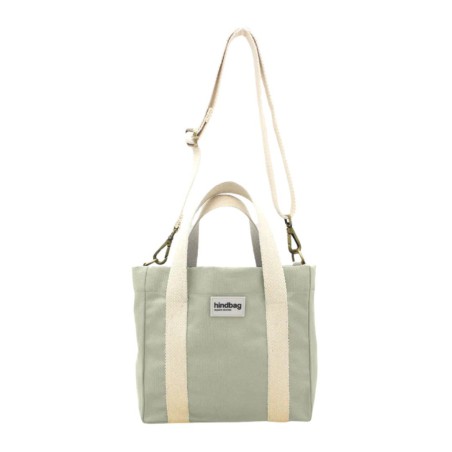 Sac à main Louise en coton vert argile – Hindbag, bio & design élégant