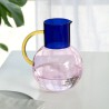 Carafe en verre Large Pablo - Pink Cobalt Yellow