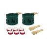 Coffret 2 Raclettes à la bougie Cookut - Vert Sapins – Nomade & duo convivial \n\n