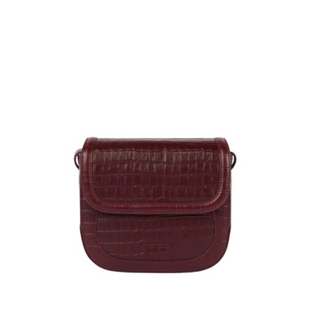 Nina cherry croco - Sac en cuir à bandoulière - O My Bag