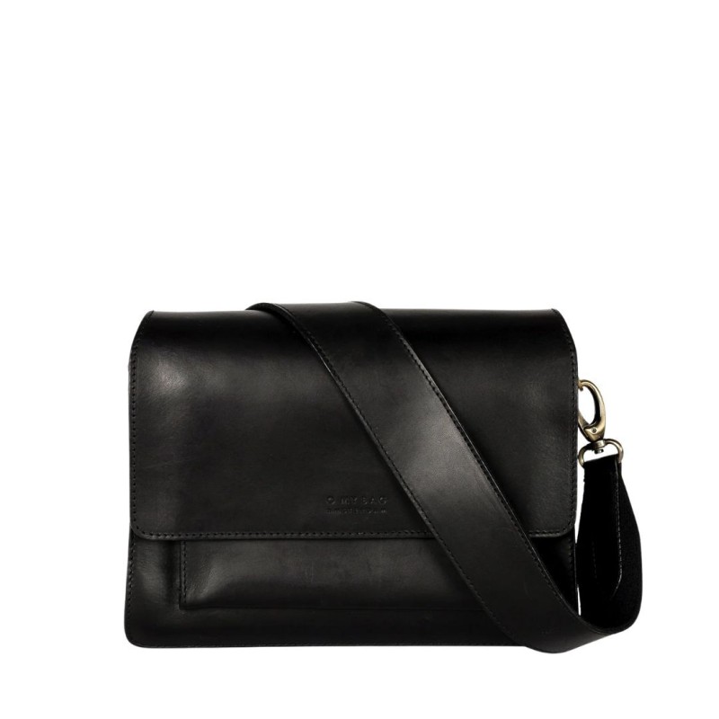 Harper Maxi Black - Sac en cuir à bandoulière - O My Bag