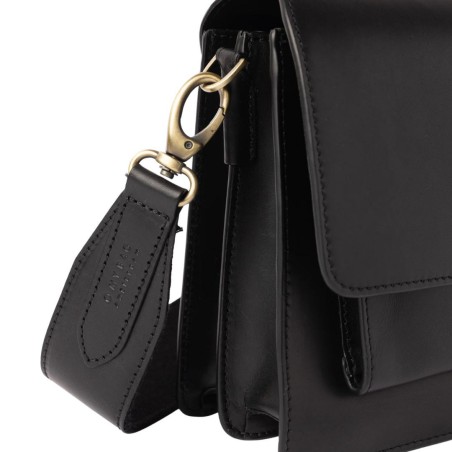 Harper Maxi Black - Sac en cuir à bandoulière - O My Bag