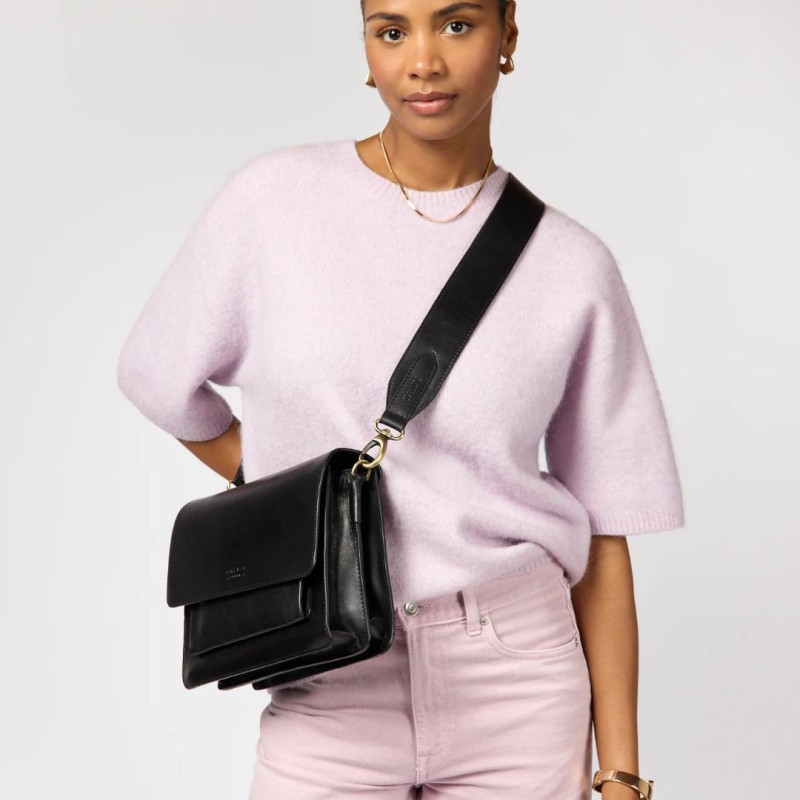 O My Bag - Harper Maxi Black - Sac en cuir à bandoulière