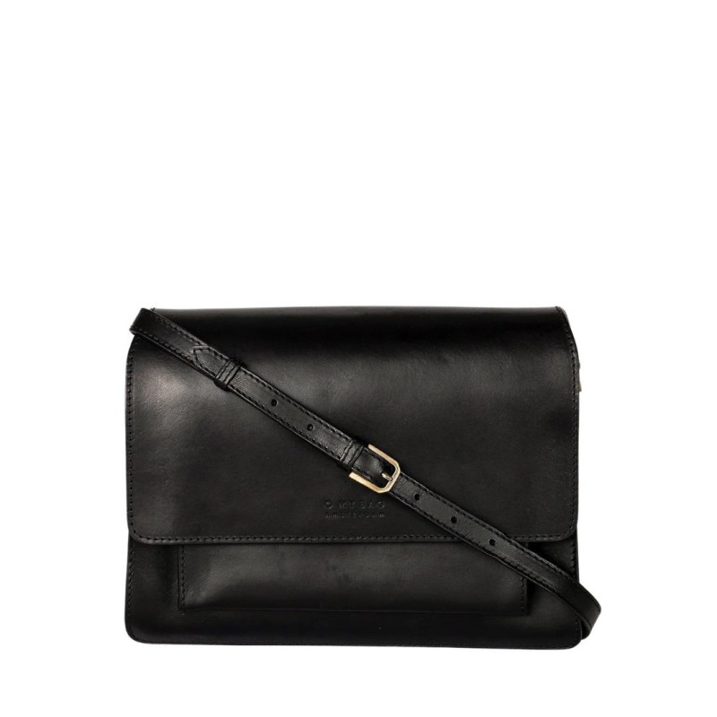Harper Maxi Black - Sac en cuir à bandoulière - O My Bag