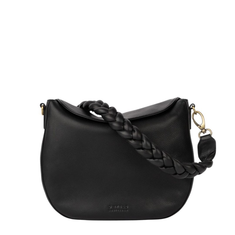 Lana black - Sac en cuir à bandoulière - O My Bag