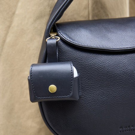 *Airpods Case - Black Classic Leather - O My Bag